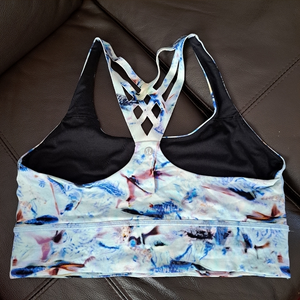 LULULEMON Mind Over Miles Bra -Exposure Multi size 10 - Picture 4 of 8